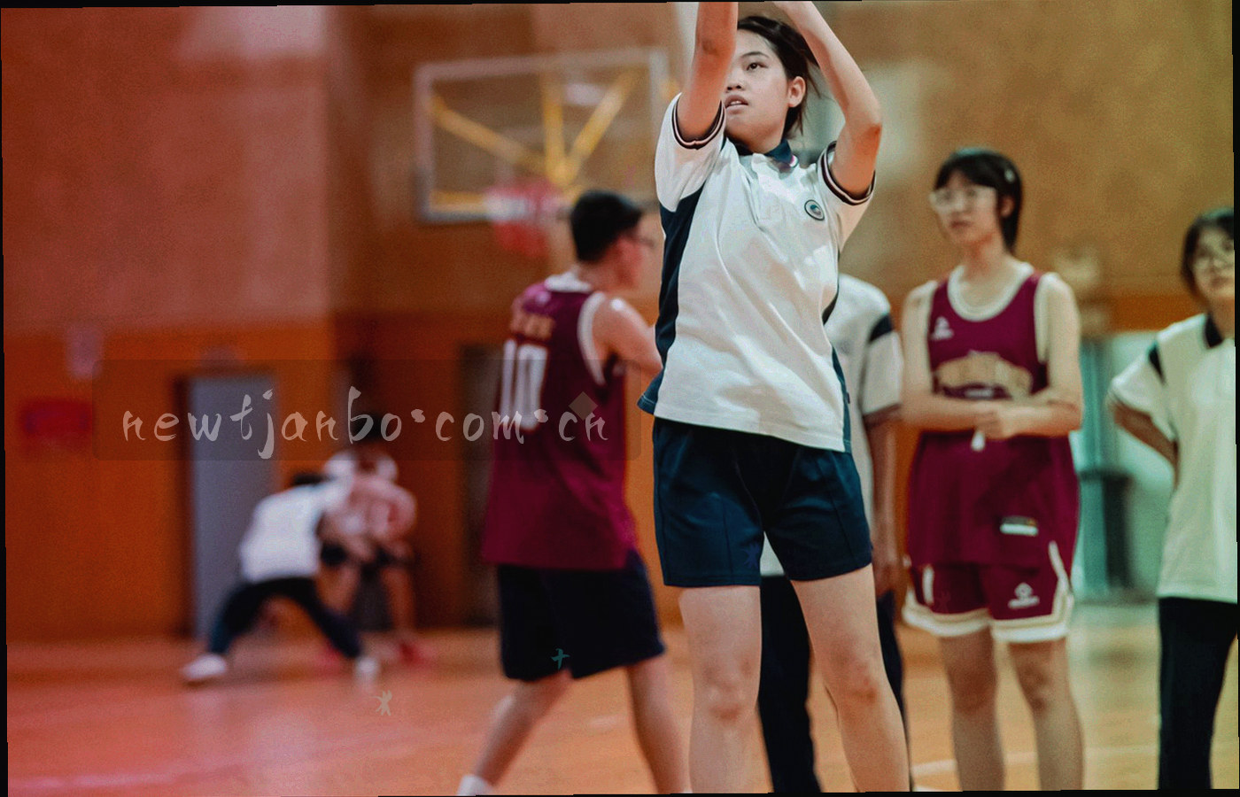 数据曲线与球场地线叠加的抽象图形，冷色调处理